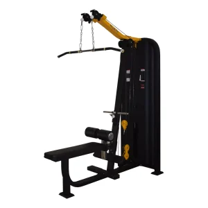 Dual pulley lat pulldown mid row machine